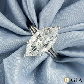 White Gold Diamond Ring 4.29ct E/VVS2